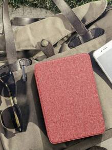 粉色Kindle Paperwhite專用殼,輕薄布面套,輕巧PU皮革智能保護套附手提帶,自動開關屏幕設計 - 粉色 - 查看 8