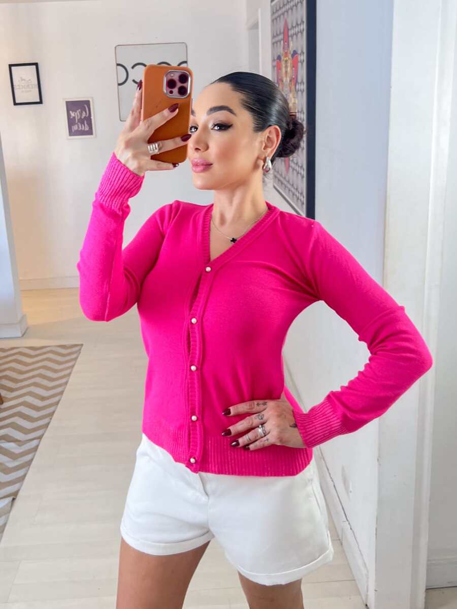 Women Cardigans - āļŠāļĩāļāļĄāļāļđāļāļēāļāđāļĒāđāļ - āļāļđ 1
