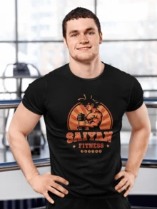 PLAYERA DEPORTIVA GYM GIMNASIO  ENTRENAMIENTO 1 - Negro - Ver 1