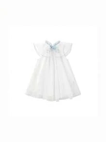 mini bala Vestido de verano para niñas estilo Hanfu chino, vestido de princesa de alta gama para regalo de un año de edad