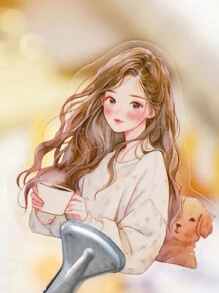 MOCARD Bộ 30 sticker chủ đề Cô gái dịu dàng dùng để viết nhật ký, decal phong cách retro sáng tạo cho đồ thủ công DIY, vật liệu trang trí sổ lưu niệm, quà tặng ngày lễ, văn phòng phẩm cá nhân hóa cho trường học, đồ dùng làm sổ lưu niệm, sticker vui nhộn, sticker dán laptop, sticker dán điện thoại Kindle. - màu nâu - Xem 3