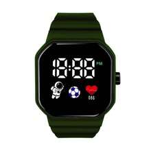 1 Đồng hồ điện tử hình vuông thể thao & chống chịu trẻ trung và thời trang / Thích hợp để trang trí hàng ngày Dây đeo PVC Đồng hồ kỹ thuật số mặt vuông thể thao, Thích hợp để đeo hàng ngày Đồng hồ điện tử cặp đôi - Nhiều màu - Xem 14