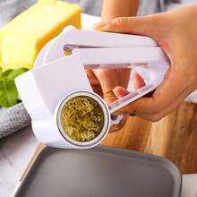 1pc Manual Rotary Cheese Grater Shredder, Kitchen Creative Cheese Slicer, Multi-Function Cheese Cutter - White - View 5