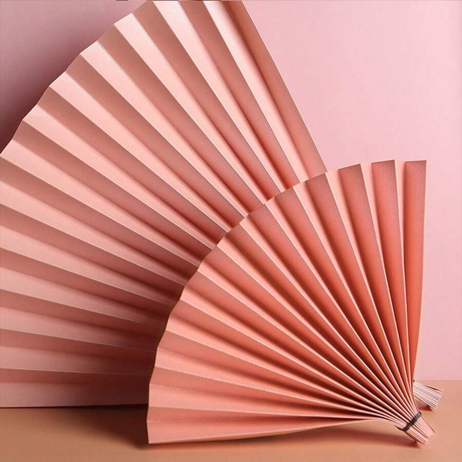 Abanico plegable rosa Fondos de fotografía para estudio fotográfico Accesorios de fondo para alimentos monocromático Fondos para fotografía - Rosa - Ver 1