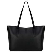 NEWHEY Medium Size Women Handbag & Shoulder Bag, PU Leather Wallet With Top Handle (32*25*14cm), Eye-Catching Work Bags For Women, New Fashionable Big Bags For Women - Black - View 4