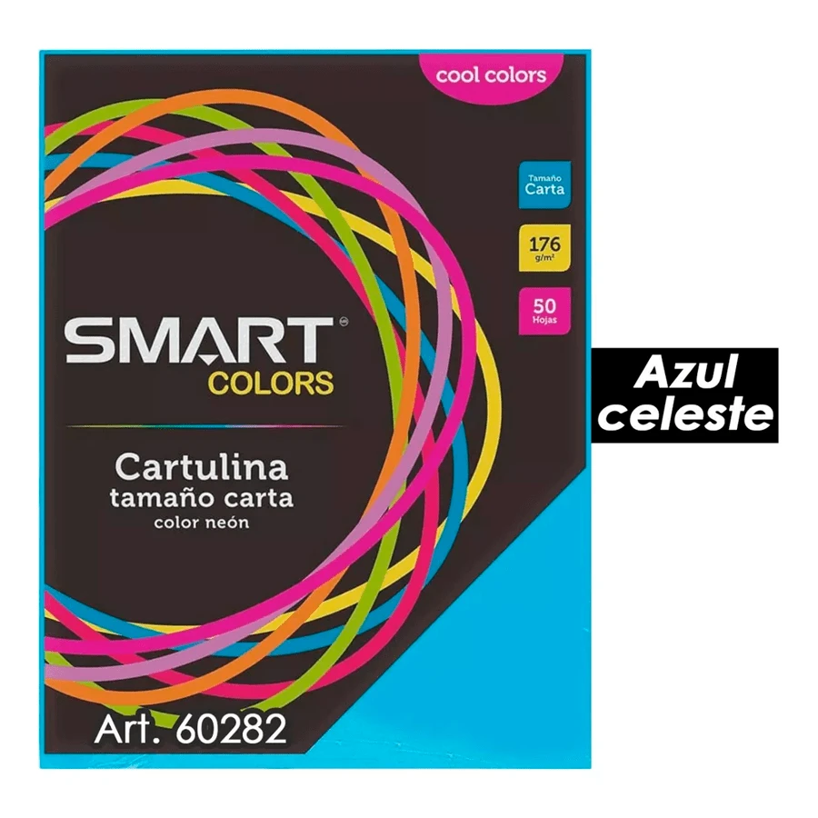 Papel Opalina Cartulina Hojas Carta Color Celeste - Celeste - Ver 1