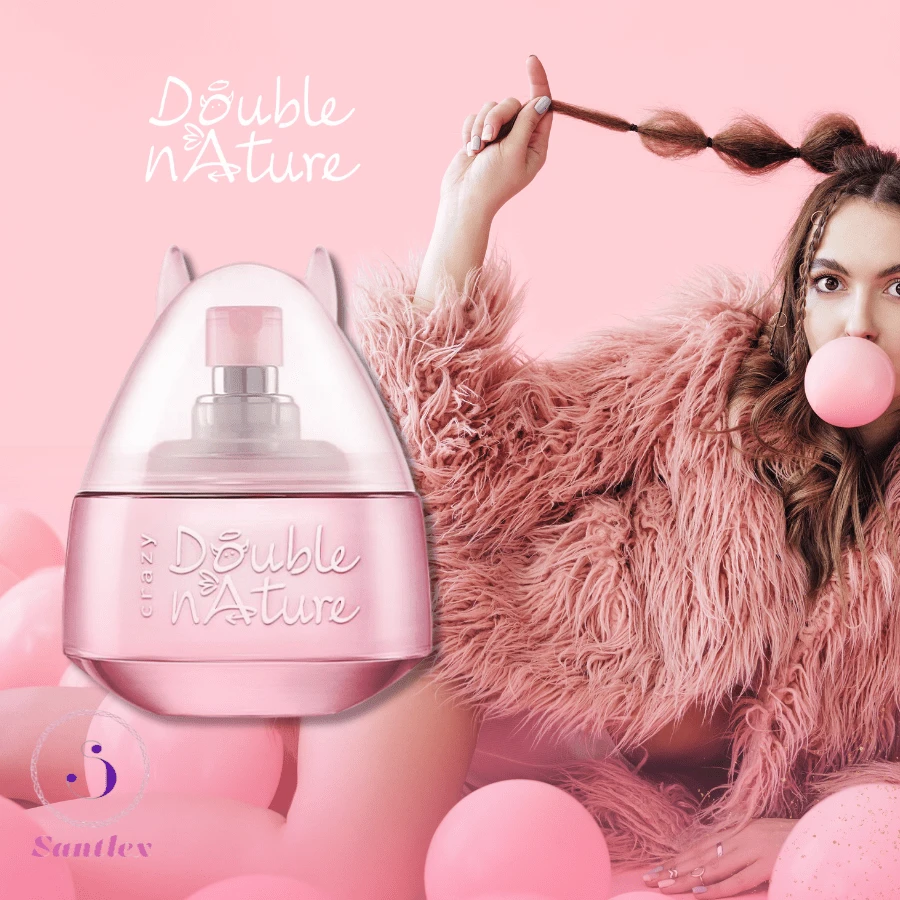 Jafra Diablito Double Nature Crazy / Angelito Rosa ORIGINAL Perfume Fragancia para Dama Mujer - Rosa - Ver 1