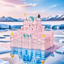 1pc Creative Princess Fantasy Succulent With Light Castle Succulent Planter Set Resin Potted Plant Home Decor - View 3