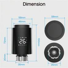 Tuya Zigbee Smart LIfe TRV Thermostat Thermostatic Radiator Valve Home Heating Radiator Thermostat Temperature Controlle Home