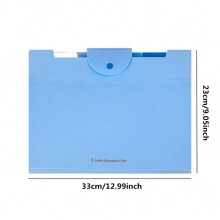 1 件 A4 折叠文件夹，多层办公/学生文件整理袋，带 5 个隔层 - 彩色 - 查看 2