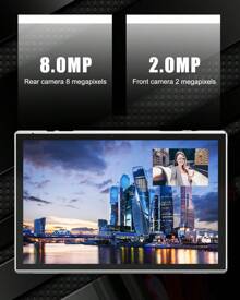 Tablet 10 Inch Android Tablet PC, 10.1" Android 14 Tablets, DDR4 6GB RAM 32GB ROM 2MP+8MP Dual Camera, WiFi-6 1TB Expand IPS Full HD Display Tab, 6000mAh Battery Powerful Performance Tablet - Lunar Silver - 查看 2