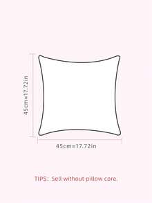 1個日靠墊套，現代風格短毛絨數字印花靠墊套，適用於客廳臥室家居裝飾 - 彩色 - 查看 2