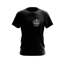 Camiseta Barbearia Barbeiro Salão Uniforme Profissional - Preto - Visão 2