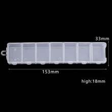 1pc Clear Plastic Jewelry Storage Box With Grids, Adjustable Compartments, For Beads And Earrings Rectangle Container - Various - View 4