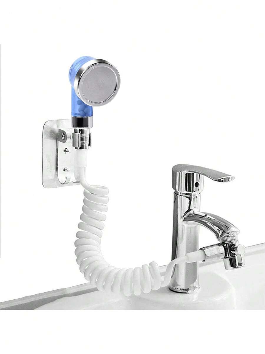 水龍頭外觀淋浴頭，增壓噴嘴套裝洗髮盆馬桶淋浴手持淋浴頭 - 彩色 - 查看 1