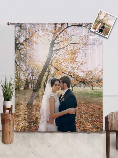 1pc Custom Photo Curtains, Personalized Curtains With Photo And Text, Curtains Photo Collage, Custom Dog Curtains, Personalized Dog Curtainss, Personalized Throws Curtains, Dog Picture Curtains, Collage Curtains, Best Friend Photo Curtains, Cozy Curtains, Family Photo Gift, Wedding Gift, Birthday Gifts, Mother's Day Gift, Father's Day Gift, Gift For Mom/Dad, Gift For Friend, Gift For Her