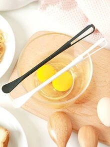 1 szt. Kreatywna mini trzepaczka z małą łyżeczką, narzędzie kuchenne do ubijania jajek i mieszania sosu, łyżka do przypraw - Biały - Zobacz 2