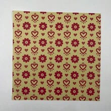 100 piezas Papel pergamino impreso, resistente al aceite y antiadherente, ideal para cocinar y hornear - Rojo - Ver 9