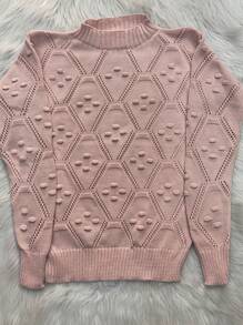 Women Sweaters - 淺粉色 - 查看 2