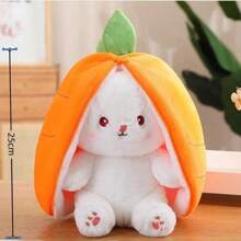 Juguete de peluche de conejito transfigurado de frutas encantadoras, lindo juguete de cosplay de conejo con zanahoria y fresa para regalo de cumpleaños o Navidad - Multicolor - Ver 10