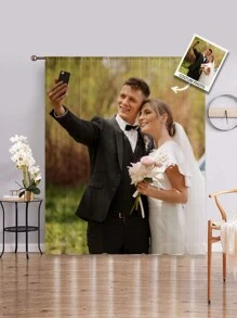 1pc Custom Photo Curtains, Personalized Curtains With Photo And Text, Curtains Photo Collage, Custom Dog Curtains, Personalized Dog Curtainss, Personalized Throws Curtains, Dog Picture Curtains, Collage Curtains, Best Friend Photo Curtains, Cozy Curtains, Family Photo Gift, Wedding Gift, Birthday Gifts, Mother's Day Gift, Father's Day Gift, Gift For Mom/Dad, Gift For Friend, Gift For Her