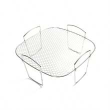 1pc,Stainless Steel Air Fryer Rack With , Grill Air Fryer Accessories, Cooking Rack For Oven Microwave Baking, Kitchen Accessories,Bbq,Picnic,Camping,Garden,Patio,Outdoor,Garden Decor,Outdoor Decor. - 1 Air Fryer Rack - View 8