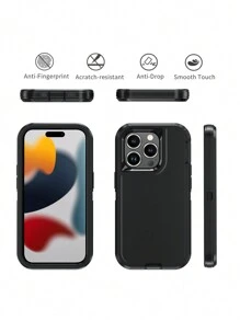 Funda protectora para teléfono a prueba de caídas, golpes y abrasiones, de Body completo, resistente, de tres en uno, compatible con iPhone, Galaxy, HONOR, REDMi, a prueba de agua y resistente a los arañazos