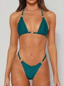 Fashionable And Sexy Strap Beach Bikini Set Summer