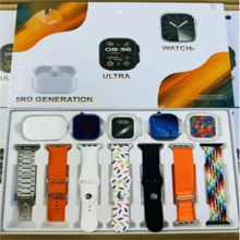 Smart Watch I60 Ultra Max Suit Audífonos Funda 7 Correas  Y 2 Reloj 1AURICUIARES BLUETOOTH - Negro - Ver 2