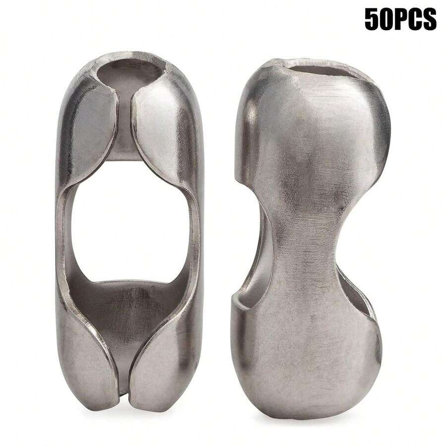 50 Pack Replacement Connector For Beaded Ball Chain Roller Blind Ball Chain Cord Stainless Steel