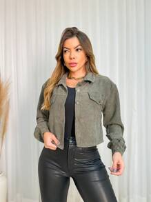 Women Jackets - 綠色 - 查看 3