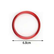 2 piezas Círculo interno de salida de aire acondicionado para automóvil para Audi A3 Q2L A1 S3 - Rojo - Ver 6