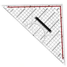 等腰三角形 20CM 手绘三角板 30CM 专业专用尺 量角器 木工室内绘图设计尺 - Triangle Ruler - 查看 3