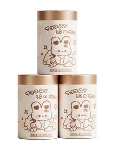 每捆60條拉繩印花家庭大容量加厚防漏超大掛袋（隨機顏色） - 白色 - 查看 1