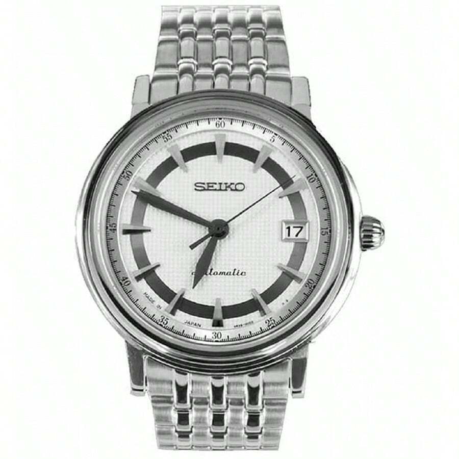 Seiko Suprerior SRP111J1 日本製自動藍寶石男士手錶，直徑40毫米 - 白色 - 查看 1