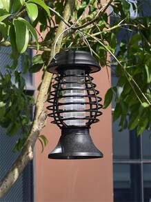 1pc, Solar Powered Mosquito Trap Cordless Garden Lamp - Waterproof & Portable &  Insect Killer - Perfect For Mosquitoes/Moths/Flies, Pest Control, Apartment Essentials, Household Gadgets