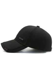 1pc HUA Personalized Metal Logo Fashionable Hip-Hop Baseball Cap For Men - Grey - View 4