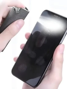1 pieza Set de botella rociadora limpiadora de pantalla de microfibra 2 en 1 - Mantén limpio tu teléfono móvil, tableta y gafas