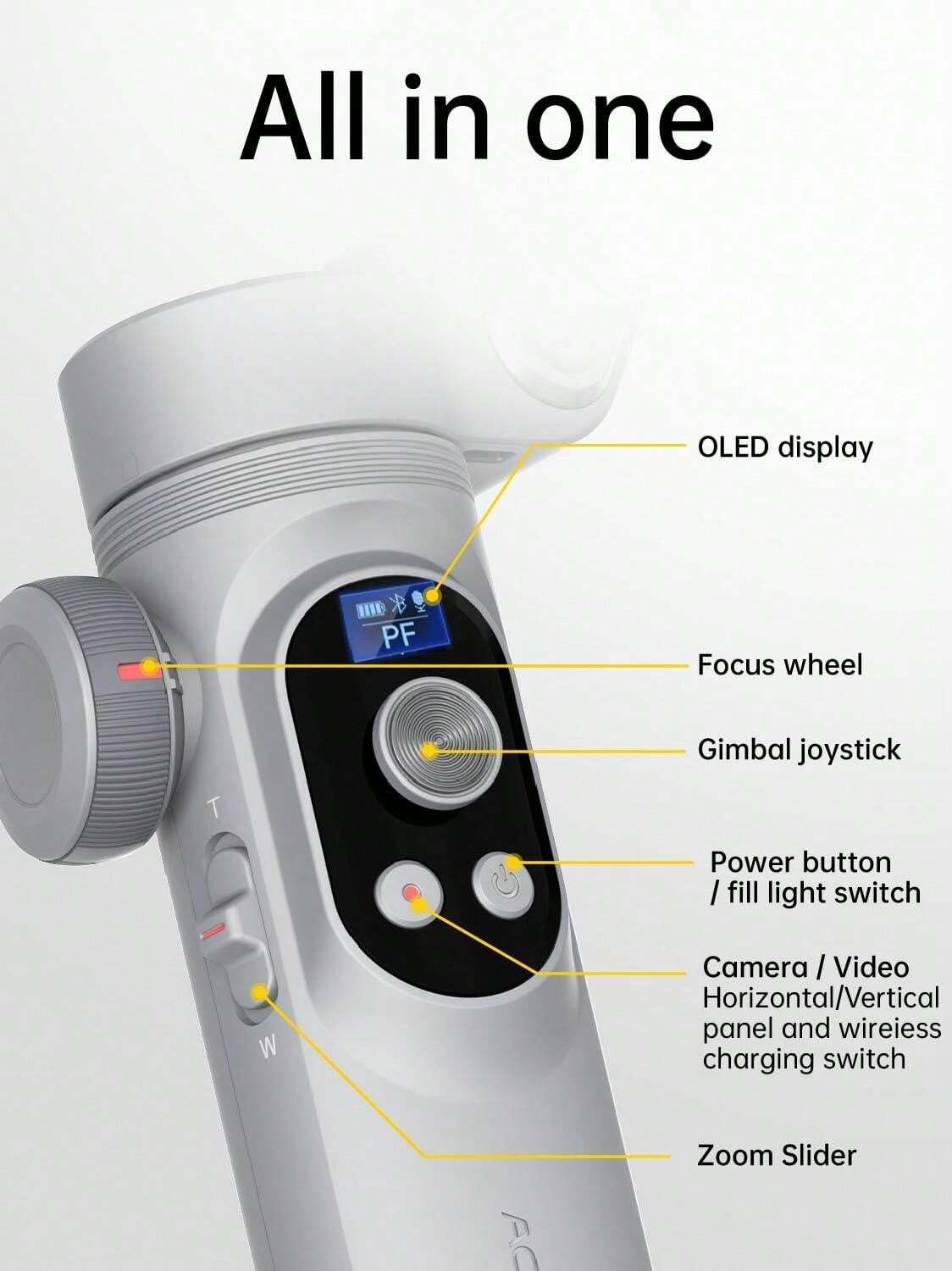 Estabilizador De Camara ZHIYUN Smooth Q3 Combo [Oficial] Estabilizador  Smartphone, 3 Ejes Telefono Movil