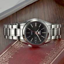 Seiko 5 Automatic Black Dial Stainless Steel Men's Watch SNKL45J1