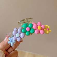 QUONMU 1 Móng Vuốt Hoa Nhiều Màu Với Phong Cách Dopamine, Kẹp Tóc 3.94in Đa Năng Cho Kiểu Tóc Updo, 2024 Móng Vuốt Tóc Cao Cấp Kích Thước Lớn Mới Cho Nữ - Nhiều màu - Xem 6