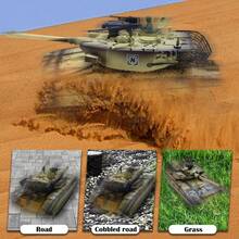 Juguete de tanque con control remoto y batería recargable para juegos al aire libre, modelo de tanque todoterreno nuevo para batallas de control remoto, juguete de tanques con orugas de metal como regalo de cumpleaños - Verde militar - Ver 11