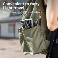 Estabilizador de gimbal de 3 ejes para teléfono inteligente, gimbal con luz de relleno magnética RGB actualizada, seguimiento facial, rueda de enfoque, plegable, compatible con iPhone/Android Phone Gimbal para grabación de Vlog - SmartXE - Ver 3