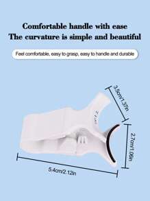 1pc White Magnetic Eyelash Curler Tool, Compact & Portable, Reusable, Upgraded Magnetic Eyelash Curler (No Eyelashes, Just For Display Effect! Not Suitable For Beginners) - White - View 6