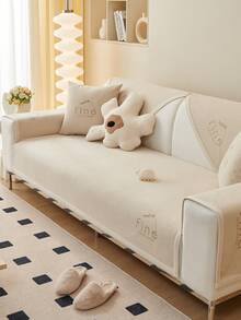 豪華附針絨材質沙發墊，適用於四季，2024新款防滑沙發套