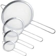 Colador fino de malla de acero inoxidable - Tamiz fino de metal multiusos con mango, ideal para colar, filtrar, escurrir y enjuagar vegetales, pasta y hojas de té. - Multicolor - Ver 1