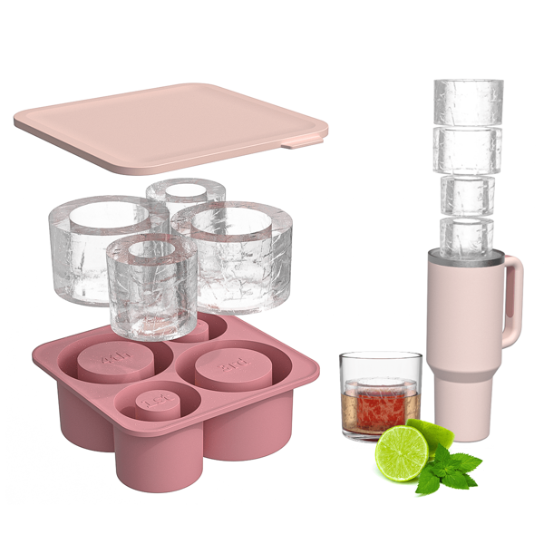 1pc 4-Cavity Water Bottle Ice Cube Tray,Ice Cube,Party,Travel,Wedding,Birthday,Graduation,Bachelorette Party,Bachelorette,Kitchen,Kitchen Items,Storage,Decor,Outdoor.