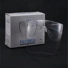1PC Sáng Tạo Toàn Mặt Độ Nét Cao Hành Kính Chống Sương Mù, Chống Bắn, Chống Xịt Kính Che Mặt - trắng - Xem 5