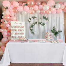 2 Packs Kitchen Rectangular Tablecloth And Satin Tablecloth Set 57x102 Inches White Tablecloth And Gray Blue Cheesecloth Table Runner Suitable For Table Wedding Birthday Party Baby Shower Decoration - 1 White Tablecloth + 1 Gray-blue Denim - View 5