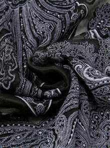 1 bucă la modă pentru femei Burnout model floral ciucuri șal din dantelă eșarfă moale confortabilă accesoriu de zi cu zi